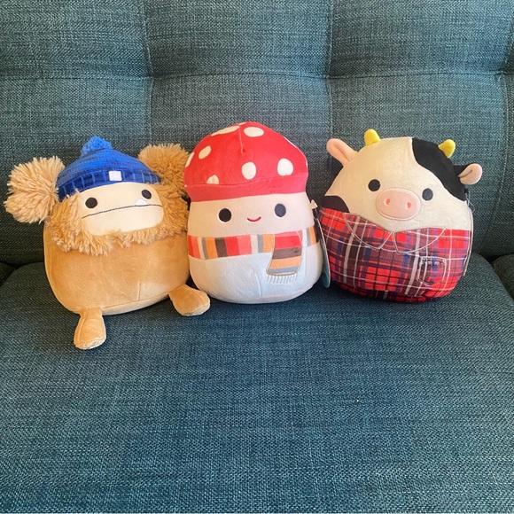 Squishmallows Other - Squishmallow Bundle Benny 7” Connor 7” & Malcolm 7” NWT